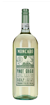 Монкаро Пино Грижио Терре Сицилиане вино сортовое ординарное белое сухое 12,5% 1,5л 