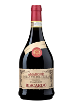 Бискардо Амароне делла Вальполичелла Классико ДОКГ вино выдержанное красное полусухое 15,5% 0,75л