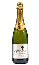 Аппалина Шардоне вино игристое безалкогольное белое сладкое 0,75л 
