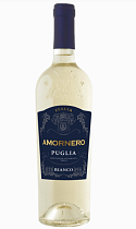 Аморнеро Пулиа Бианко вино ординарное белое полусухое 12,5% 0,75л 