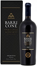 Барриконе Примитиво вино сортовое выдержанное красное сухое 13,5% 1,5л п/у