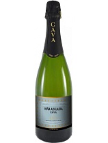 Игристое вино Кава Вина Аделаида Семисеко категории ДО Кава регион эстремадура белое полусухое 11,5% 0,75л 