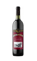 Ахашени вино сортовое ординарное красное п/сл. 11,5% 0,75л торговой марки Вазиери