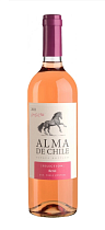 Альма де Чили Селекшн Розе  вино ординарное региона «Центральная Долина» категории Д.О. розовое сухое 12,5% 0,75л 