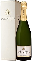 Шампанское Деламотт Блан де Блан брют белое 12% 0,75л подарочная упаковка