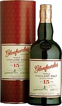 Виски шотландский односолодовый Гленфарклас 15 лет 46% 0,7л подарочная упаковка (туба)