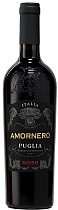 Аморнеро Пулиа Россо вино ординарное красное полусухое 13,5% 0,75л 