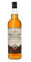 Виски шотландский купажированный Хайленд'с Фрэндс 40% 0,7л 