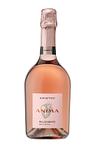 Российское игристое вино Аристов Анима Миллезимато с защищенным географическим указанием "Кубань. Таманский полуостров" брют розовое 10-12% 0,75л