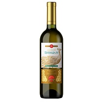 Цинандали вино сортовое выдержанное белое сухое 11-12% 0,75л