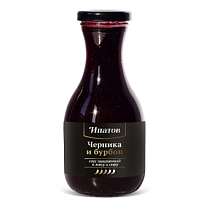 Соус плодово-ягодный "Черника и бурбон к мясу и сыру пикантный" 290 гр Ипатов