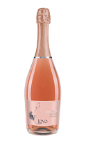Игристое вино Просекко Миллезимато Лово Розе категории ДОК розовое брют 11,5% 0,75л