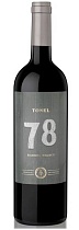 Тонель 78 Мальбек-Бонарда вино защищенного географического указания выдержанное, региона Мендоса красное сухое 13,5% 0,75л 