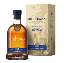 Виски шотландский односолодовый Килхоман 100% Айла 50% 0,7л подарочная упаковка