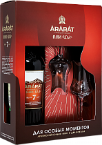 Коньяк армянский т/з "Арарат" Ани 6 лет 40% 0,7л (в сув. кор. с двумя бокалами)
