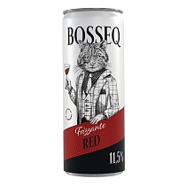 Игристое вино жемчужное Боссек Фризанте красное красное экстра брют 11,5% 0,25л ж/б